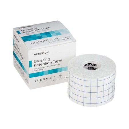 Mckesson Nonwoven Fabric / Printed Release Paper Dressing Retention Tape, 2in x 10Yd, White, 24PK 16-4802
